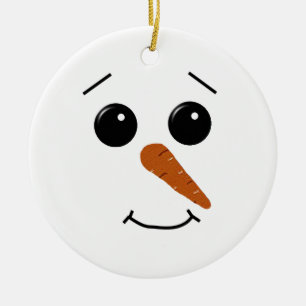 Ornament snögubbe Ansikte