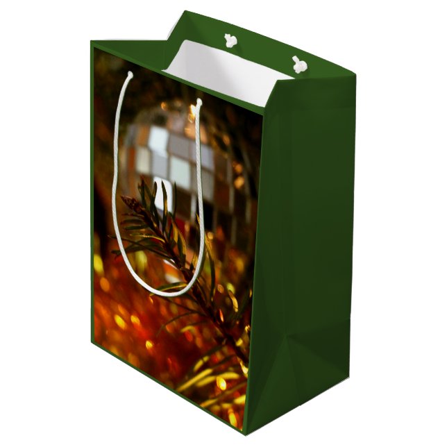 Ornament spegel på Julgran gift Bag (Baksidan Vinklad)