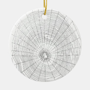 Ornament, Spindelnät Halloween-Dekoration Julgransprydnad Keramik