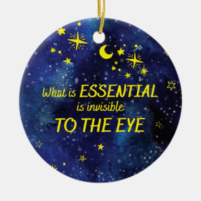 Ornament STARS den lilla prins QUOTE (Framsidan)