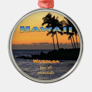 Ornament: Twilight at Waikoloa (Premium Round) Julgransprydnad Metall