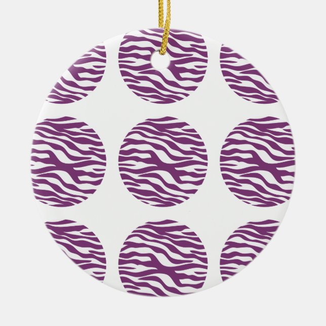Ornament zebra tryck Polka dots (Framsidan)
