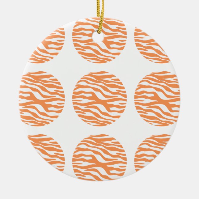 Ornament zebra tryck Polka dots (Framsidan)