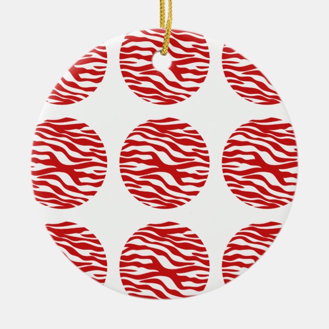 Ornament zebra tryck Polka dots (Framsidan)