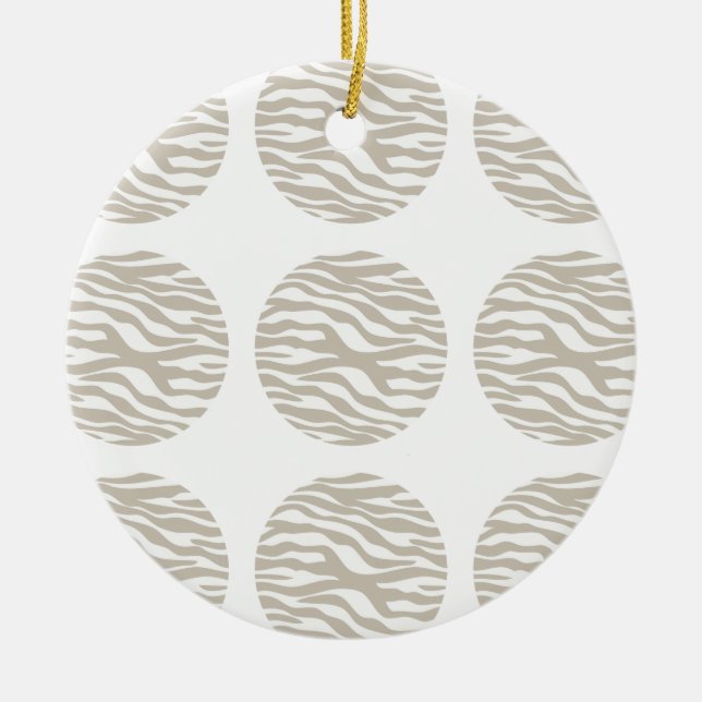 Ornament zebra tryck Polka dots (Framsidan)