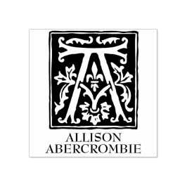 Ornamental Alphabet Brev A Monogrammed Stämpel