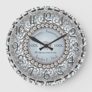 Ornamental Anniury Clock Stor Klocka