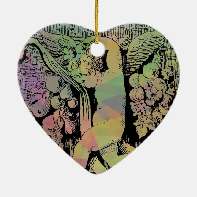 Ornamental Cherub Julgransprydnad Keramik (Baksidan)