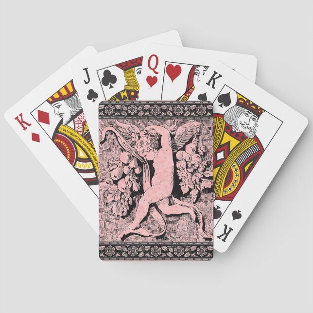 Ornamental Cherub Spel Kort (Baksidan)