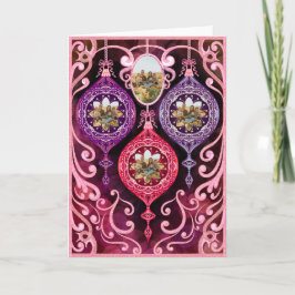 Ornamental Christmas - Photo Christmas card Kort