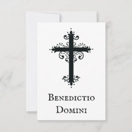 Ornamental Cross of Faith Holy Card | Pater Noster Tack Kort