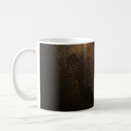 🖤 Ornamental Dark Gold Pattern - Luxurious & Intr Kaffemugg