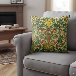 Ornamental design inspirerad av William Morris Kudde