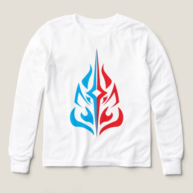 Ornamental Floral Design T Shirt (Design framsida)