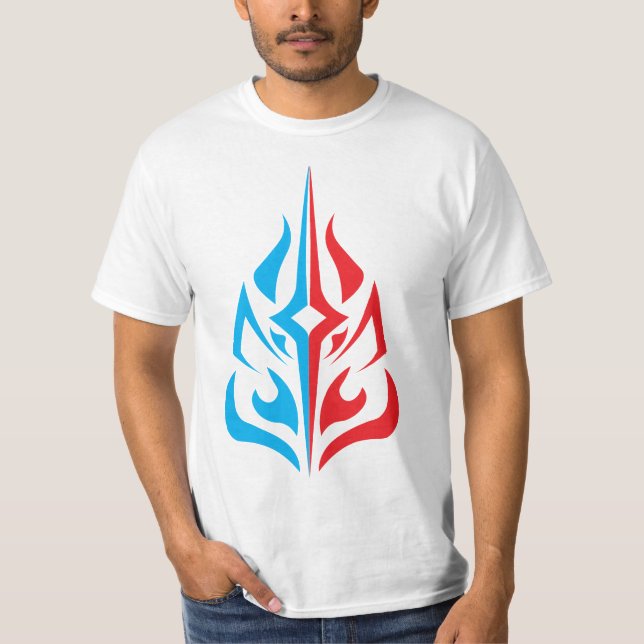 Ornamental Floral Design T Shirt (Framsida)