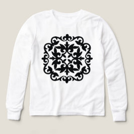 Ornamental Floral Design T Shirt