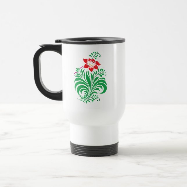 Ornamental Floral Flower Design – Elegant Resemugg (Vänster)
