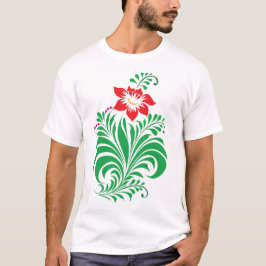 Ornamental Floral Flower Design – Elegant T Shirt