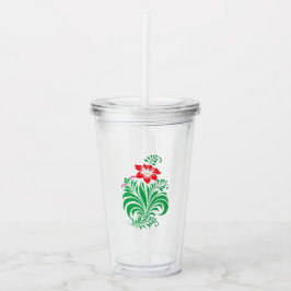 Ornamental Floral Flower Design – Elegant Take Away Mugg