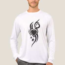 Ornamental Floral Heart Tattoo T Shirt