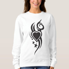 Ornamental Floral Heart Tattoo T Shirt