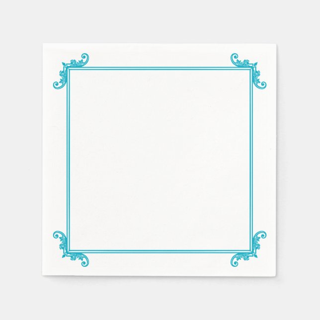 Ornamental Flourish Ram Napkins Pappersservett (Framsidan)