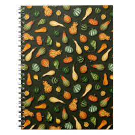 Ornamental Gourds for Autumn, Fall, Thanksgiving Anteckningsbok