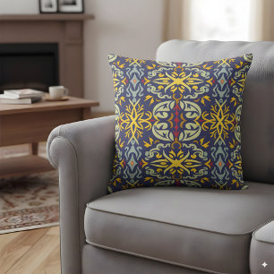 Ornamental inspirerad av William Morris Kudde