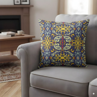Ornamental inspirerad av William Morris Kudde