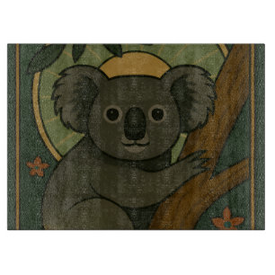 Ornamental Koala i Botanical Mandala