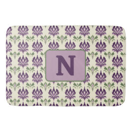 Ornamental Lily Motif Mönster Badrumsmatta