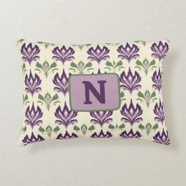 Ornamental Lily Motif Mönster Prydnadskudde