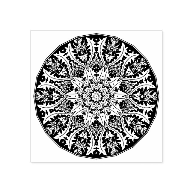 Ornamental Mandala Stämpel (Tryck)
