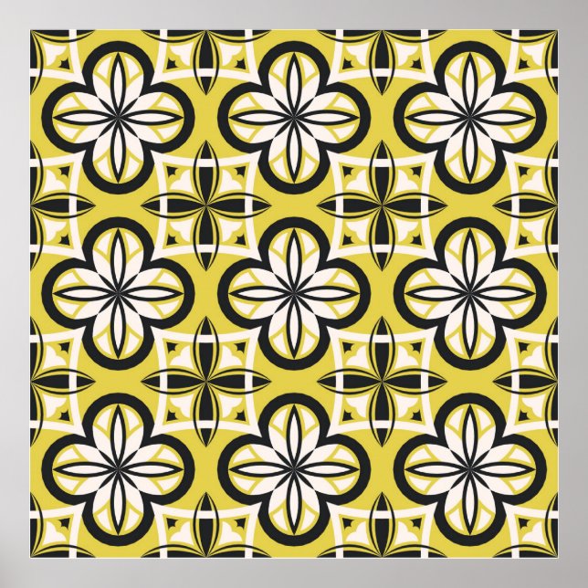 Ornamental mönster. illustration av vintagen abstr poster (Framsidan)