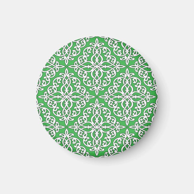 Ornamental mönster, sömlös etnisk design. magnet (Framsidan)