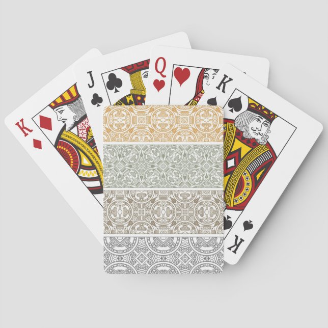 Ornamental mönster spel kort (Baksidan)
