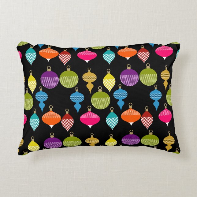 Ornamental Retro-juldekorativ Boll Prydnadskudde (Framsidan)