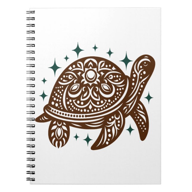 Ornamental Sea Turtle Anteckningsbok (Framsidan)