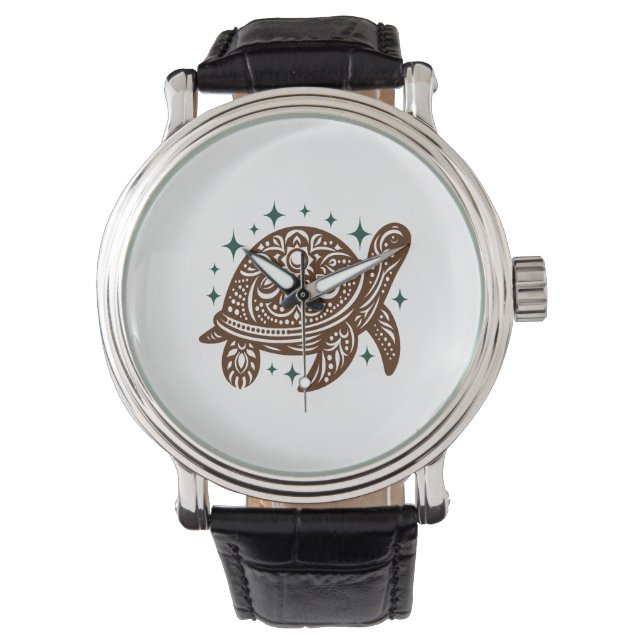 Ornamental Sea Turtle Armbandsur (Framsida)