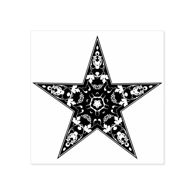 Ornamental Star Stämpel (Tryck)