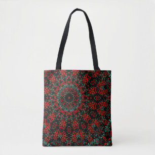 Ornamental stil geometrisk moroccan kaliedoskoskos tygkasse