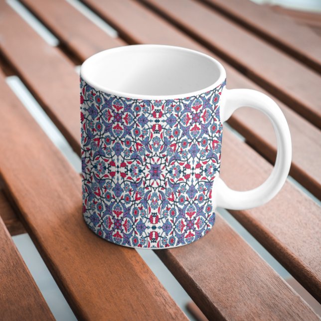 Ornamental Turkish Tile Pattern  Kaffemugg (Skapare uppladdad)