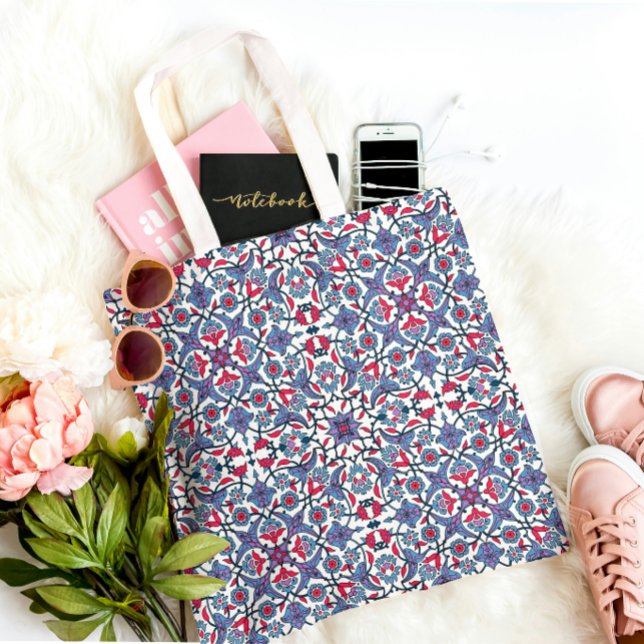 Ornamental Turkish Tile Pattern  Tygkasse (Skapare uppladdad)