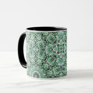 Ornamentala stil geometriska marockanska kaliedosk mugg