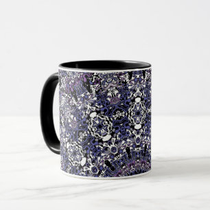 Ornamentala stil geometriska marockanska kaliedosk mugg