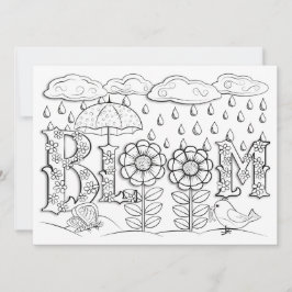 OrnaMENTALs Bloom Flowers and Rain Färg Din egen