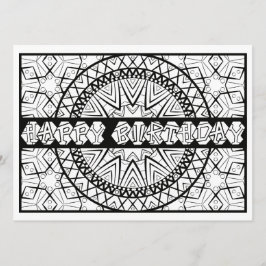 OrnaMENTALs Grattis på födelsedagen Sundial Färg D Kort