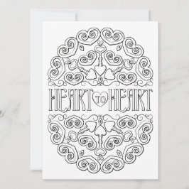 OrnaMENTALs Heart to Heart Mandala Färg Din egen