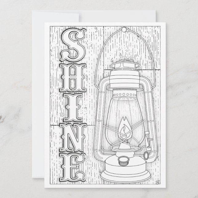 OrnaMENTALs Shine Antique Lantern Färg Din egen (Framsida)