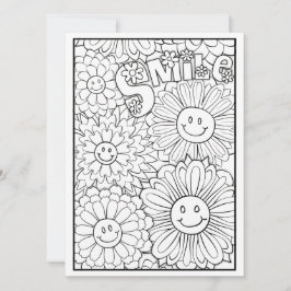 OrnaMENTALs Smile Lycklig Flowers Färg Din egen